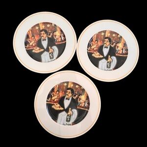 Set of 3 autographed the cabaret suite by eschenbach 8” plate I have 12 for sale